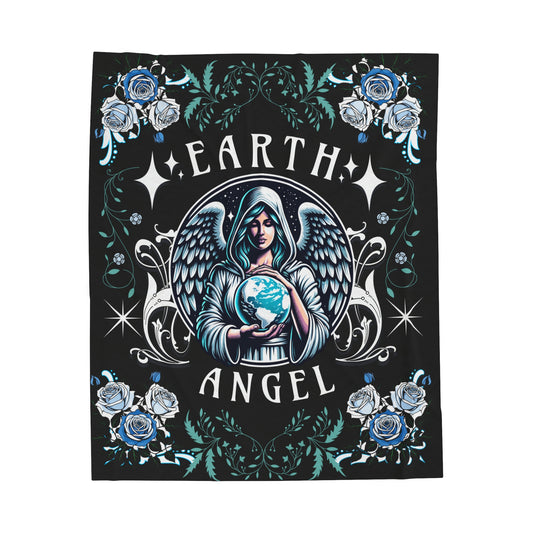 Earth Angel Velveteen 50"x 60" Plush Blanket