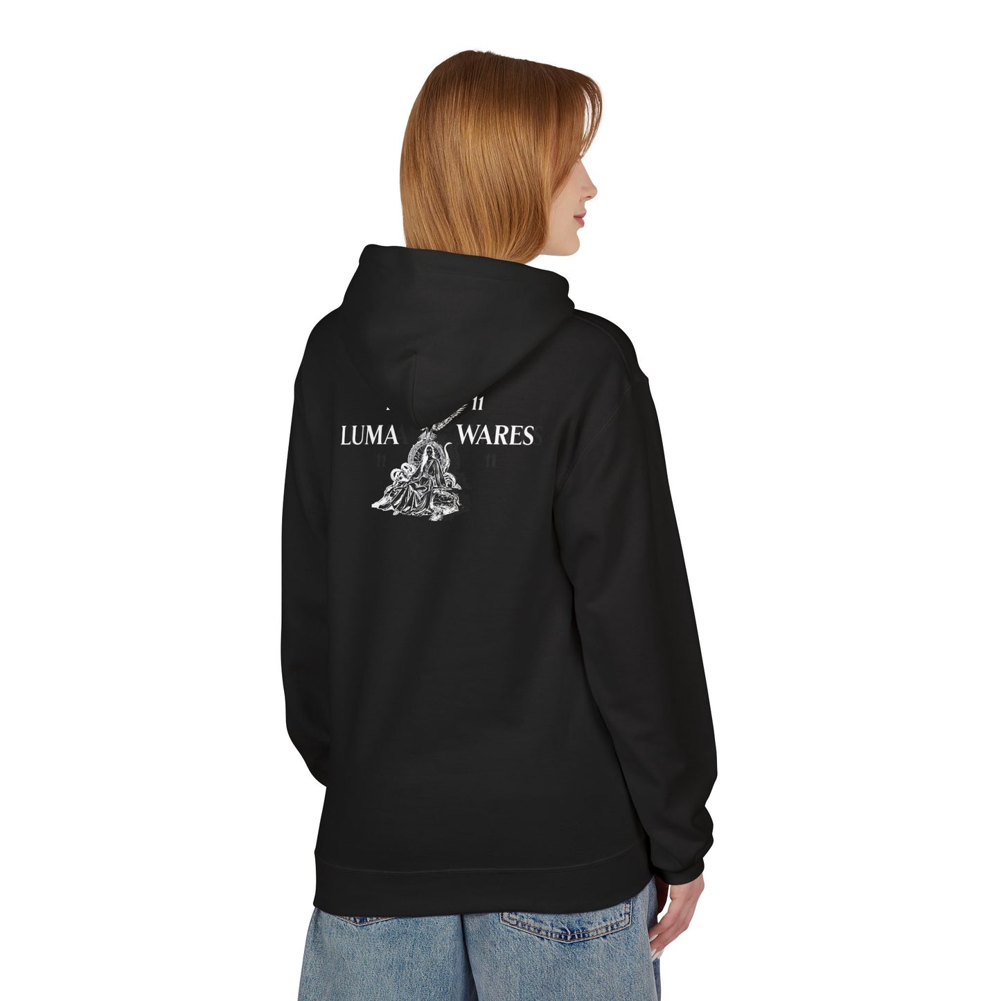 Angel Number 666 Skeleton By Lumawares Softstyle Fleece Hoodie